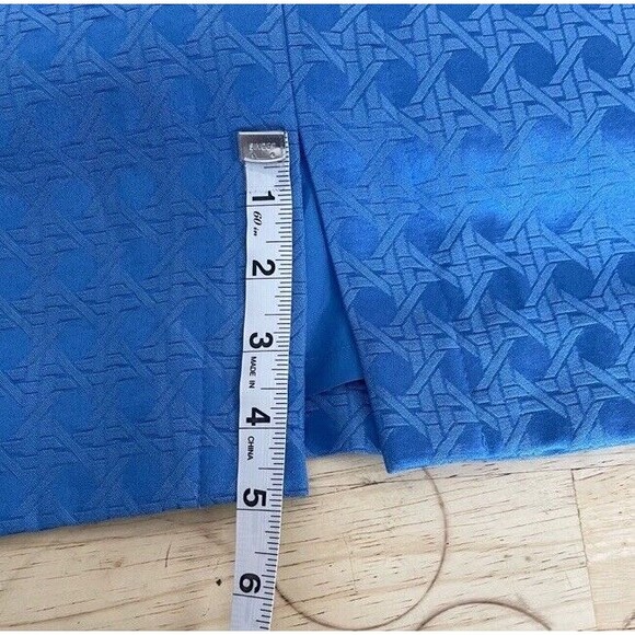 ANNE KLEIN Sheath Dress Cobalt Blue Sleeveless Textured Casual Workwear 12 NEW - Picture 12 of 13